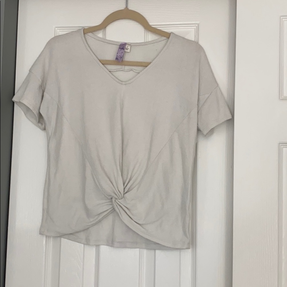 White terry cloth top